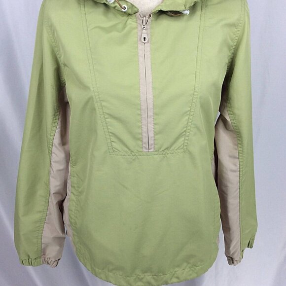 Eddie Bauer 1/2 Zip Windbreaker Hoodie Jacket Women’s M Pullover Lightweight - Picture 6 of 9